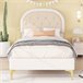 Marco de la cama 200x90 Beige