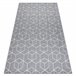 Alfombra de cuerda sisal FLAT 48655/637 Cubos 3D 120x170 Gris
