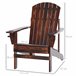 Adirondack Silla para Jardín Madera de Abeto Outsunny Marron