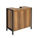 Armario para Lavabo 1 Estante 2 Puertas BZR63-PF SoBuy Natural