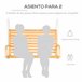 Banco Columpio Madera de Alerce Outsunny Marron