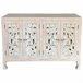 Aparador de madera de 4 puertas Blanco