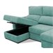Chaise longue convertible en cama tela APRIL Verde