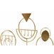 Soporte Metal Adda Home Dorado