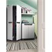 Armario resina exterior LINEAR escobero 173x68x39cm negro gris Negro/ Gris