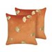 Beliani Cojín decorativo TULIP Naranja