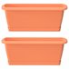 2x Jardinera Respana con soporte Terracota