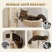 Árbol para Gatos Aglomerado de Madera PawHut Crudo