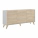 Aparador efecto madera 155 Blanco/ Madera