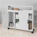 Carro Multiuso con Ruedas para Baño BZR02-W SoBuy Blanco