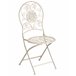 Beliani Silla de jardín YAVIZA Beige