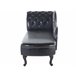 Beliani Chaise longue izquierdo Piel sintética NIMES Negro