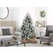 Beliani Árbol de Navidad MASALA Blanco