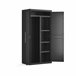 Armario resina exterior DETROIT XL escobero 182x89x54cm negro Negro