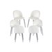 Pack 6 Sillas Black Dalnia Terciopelo Beige