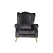 Sillón FLORENCIA decorativo color negro Negro