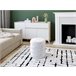 Puff redondo HUGO 40x38cm color blanco Blanco