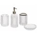 Beliani Conjunto de accesorios de baño TAPIA Transparente