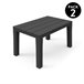 Banqueta de exterior Nailu 39x60 Gris Oscuro