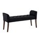 Banco - Cleopatra - Simil cuero 128x43 Negro