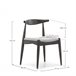 Juego de mesa y 4 sillas de comedor Corzo 80x80 Nogal