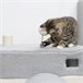 Túnel para Gatos Aglomerado de Madera, Franela, Sisal PawHut Gris
