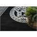Alfombra HAMPTON Medusa medusa griego 160x220 Negro