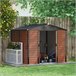 Cobertizo de Jardín Acero Galvanizado Outsunny Marron
