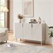 Aparador Starvili con 3 puertas MDF [en.casa] 115 Beige