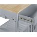 Beliani Carrito de cocina GENOA 80 Gris