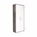 Armario multiusos 2 puertas efecto madera 78 Blanco