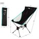 Aktive Silla plegable camping ultracompacta cojín Negro
