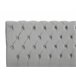 Beliani Cama con somier Terciopelo AVALLON 233x192 Gris Claro