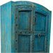 Armario de madera acabado artesanal Azul