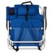 Aktive Silla de playa XXL plegable y reclinable 5 posiciones c/nevera y mochila Azul