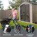 Caseta jardín ultrarresistente con ventana Lifetime uv100 214 Gris