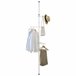 Perchero telescópico Havneby Ajustable Metal/Plástico Blanco
