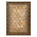 Alfombra de lana OMEGA Grenada Marco diamantes oriental 235x350 Marron Claro
