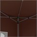 Carpa Plegable Acero, Tela Oxford Outsunny Marron
