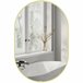 Espejo de Baño Vidrio, Aleación de Aluminio HOMCOM, hogar - baño Dorado