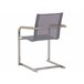 Beliani Conjunto de comedor MALETTO/COSOLETO Blanco/ Gris