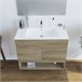 Bajo el armario efecto madera Beige