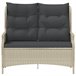 Banco De Jardín De 2 Plazas 112x84 Gris