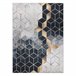 Alfombra lavable ANDRE 1171 Cubo Geométrico 120x170 Negro