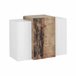 Armario mural efecto madera 90 Blanco/ Madera