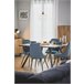 Mesa de comedor MILENA cuadrada 136cm roble negro Madera