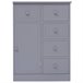 Aparador con 10 cajones madera 113 Gris