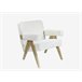 Sillón decorativo ARTEMISA blanco Blanco