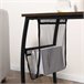 Mesa Auxiliar MDF, Metal y Poliéster HOMCOM 53x35 Marron
