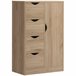 Armario de Salón Melamina de Madera HOMCOM 54 Marron